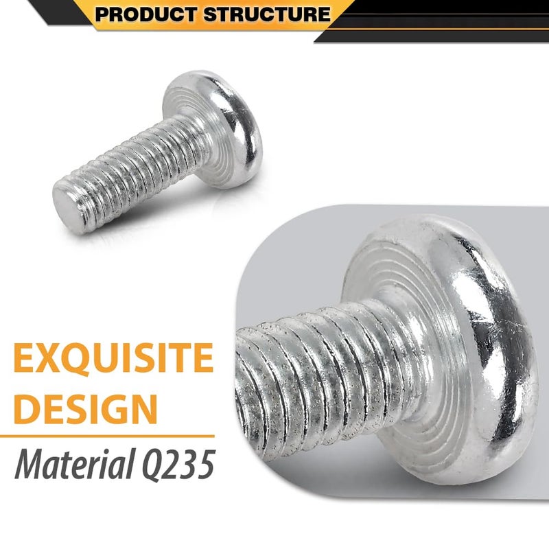 cnnell 100 License Plate Screws Fit for Toyota Honda Lexus Phillips Pan Head Metric (100 Per Pack) - Image 5